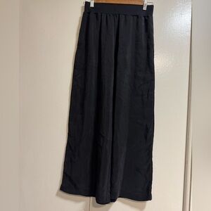 Amour Vert Cupro Pull On Wide Legs Cropped Pants